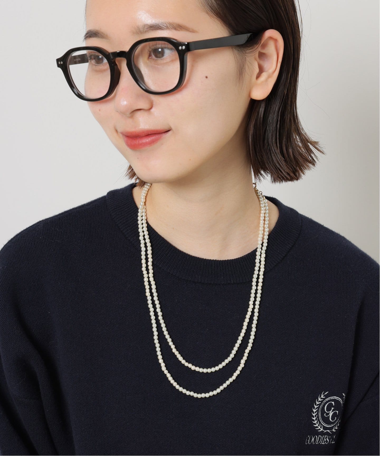 journalstandard RELUMEガラスパールロングネックレス 未使用 追加2》RELUME ガラスパールロングネックレス（ネックレス