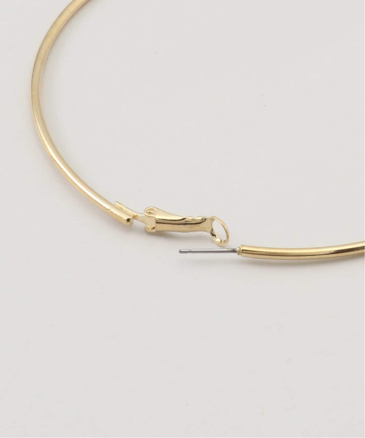 Kenneth Jay Lane/ケネス ジェイ レーン】gold hoop post earring