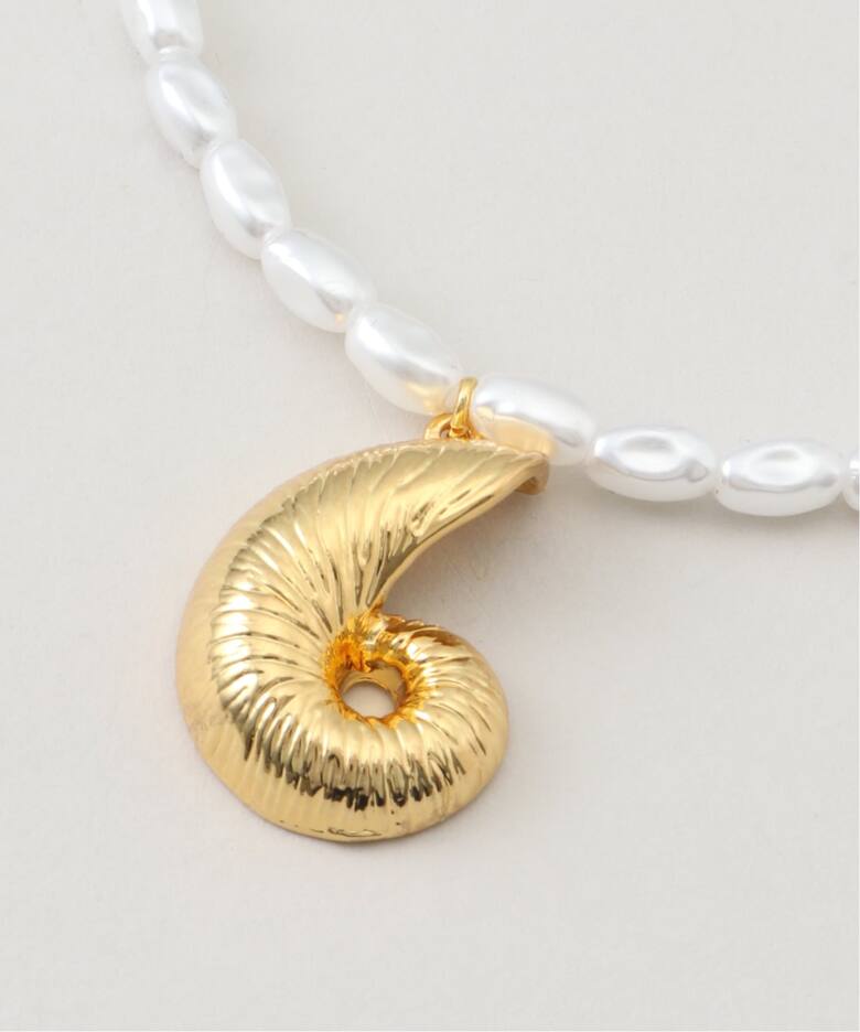 Kenneth Jay Lane/ケネス ジェイ レーン】 seashell pendant 