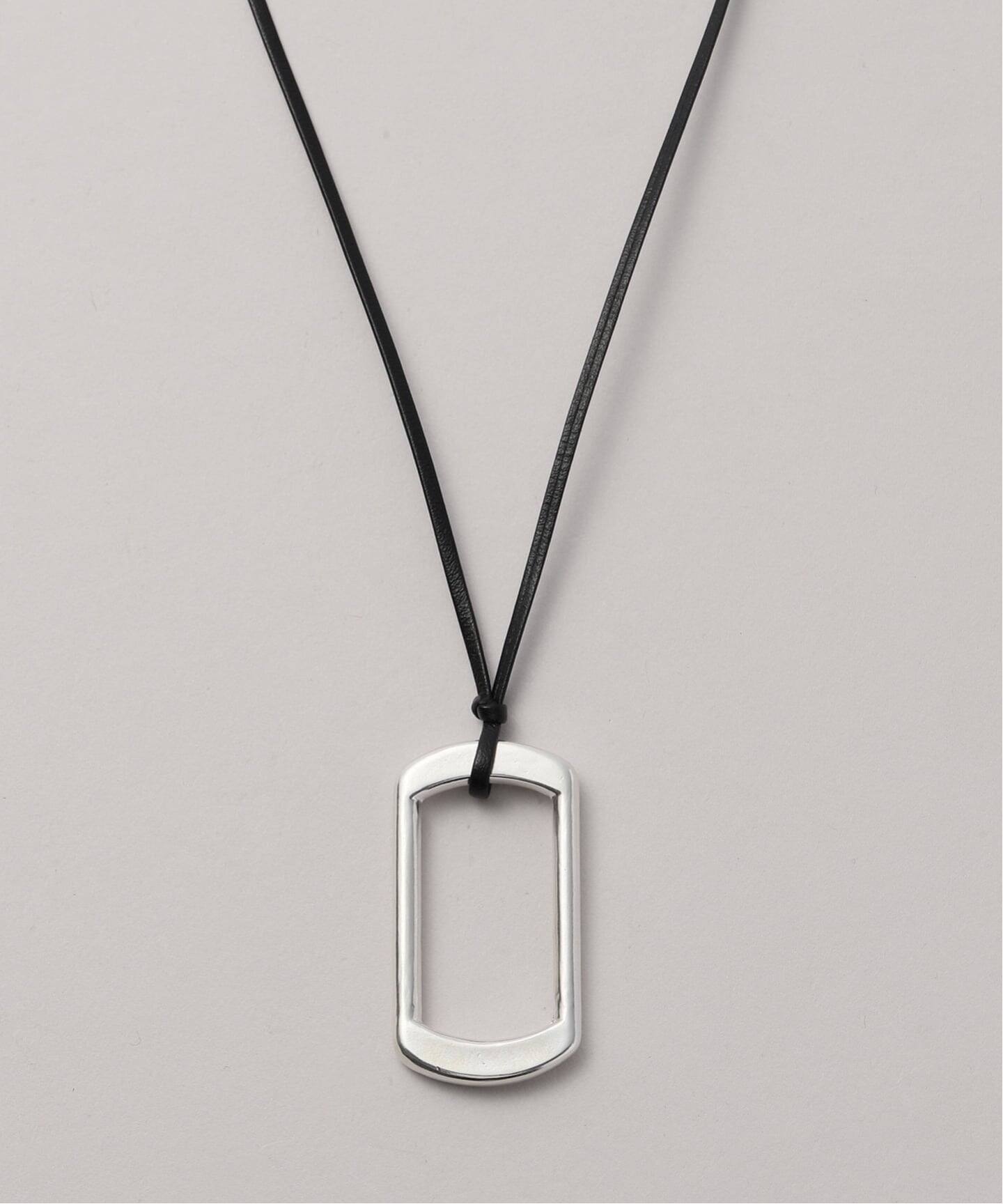 WEB・一部店舗限定》【relume×Fujiwara】革紐ペンダントネックレス