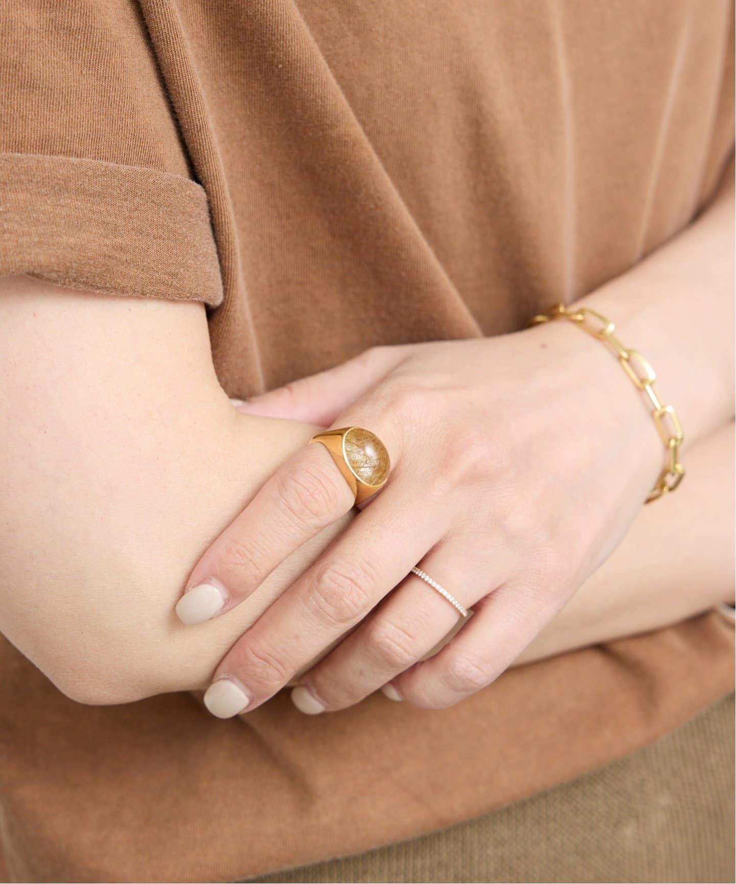 【値下げ】MARIHA ゴールド ツイストリング　YG Mサイズ　約15号 値下げMARIHA ゴールド ツイストリング 18k YG Mサイズ 約15号