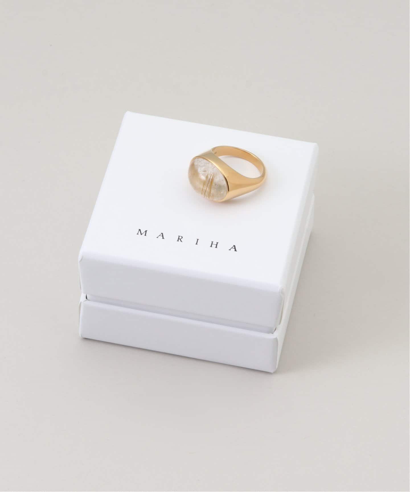 MARIHA/マリハ】SC GOLD RUTILE QUARTZ M Oval-1（リング）｜Deuxieme