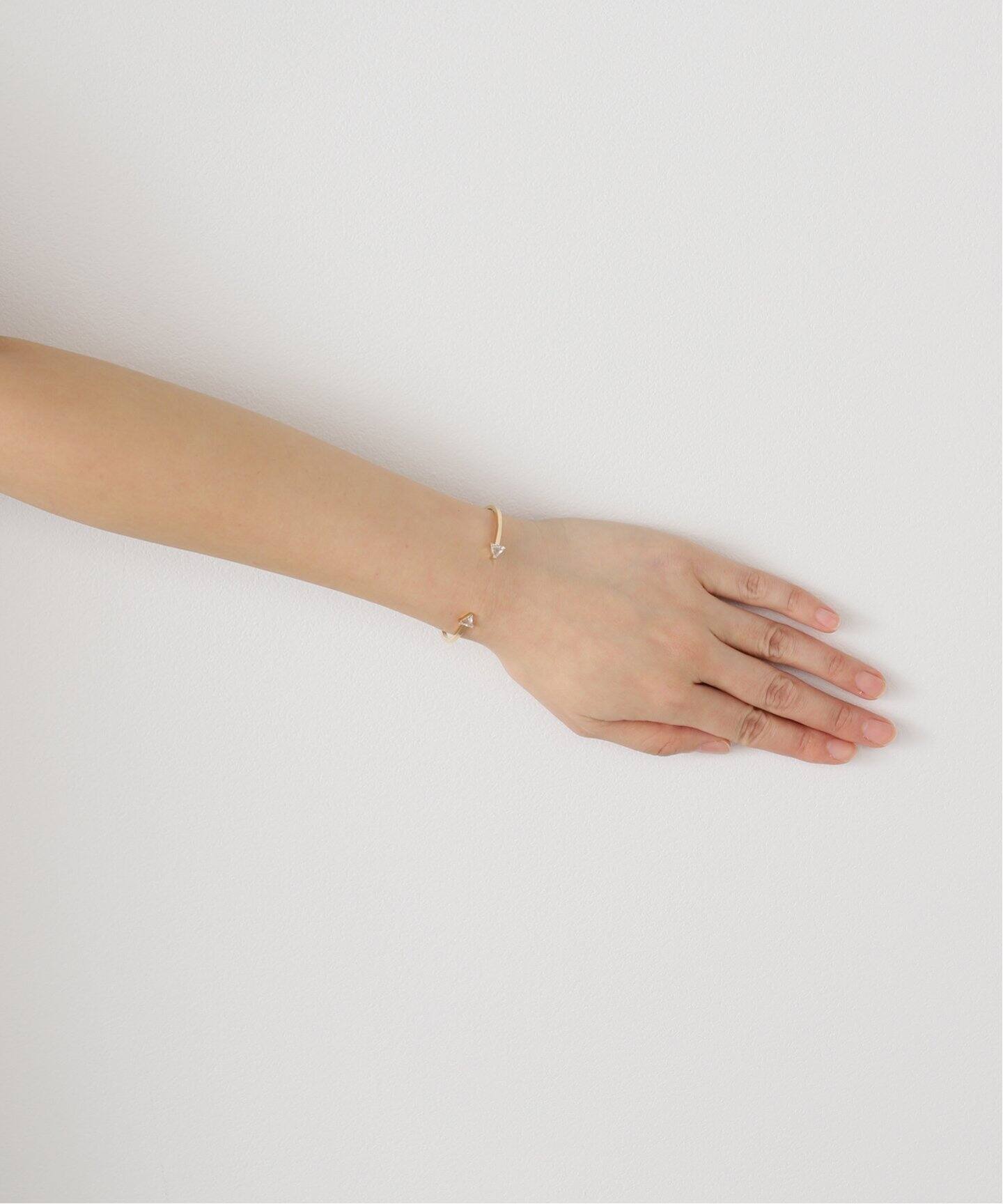 追加【Laaina/ラアイナ】 TRIANGLE TOPAZ CUFF（ブレスレット  