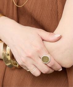 GABRIELA ARTIGAS /ガブリエラ アルティガス】 COIN RING AND PAVE 
