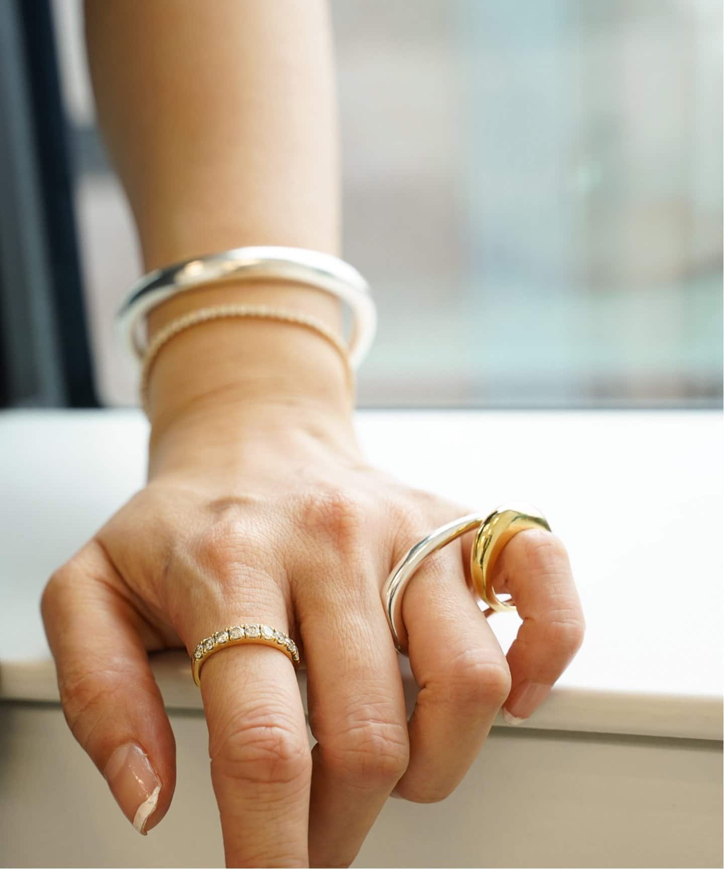 LAAINA/ラアイナ】HALF ETERNITY RING（リング）｜Deuxieme Classe