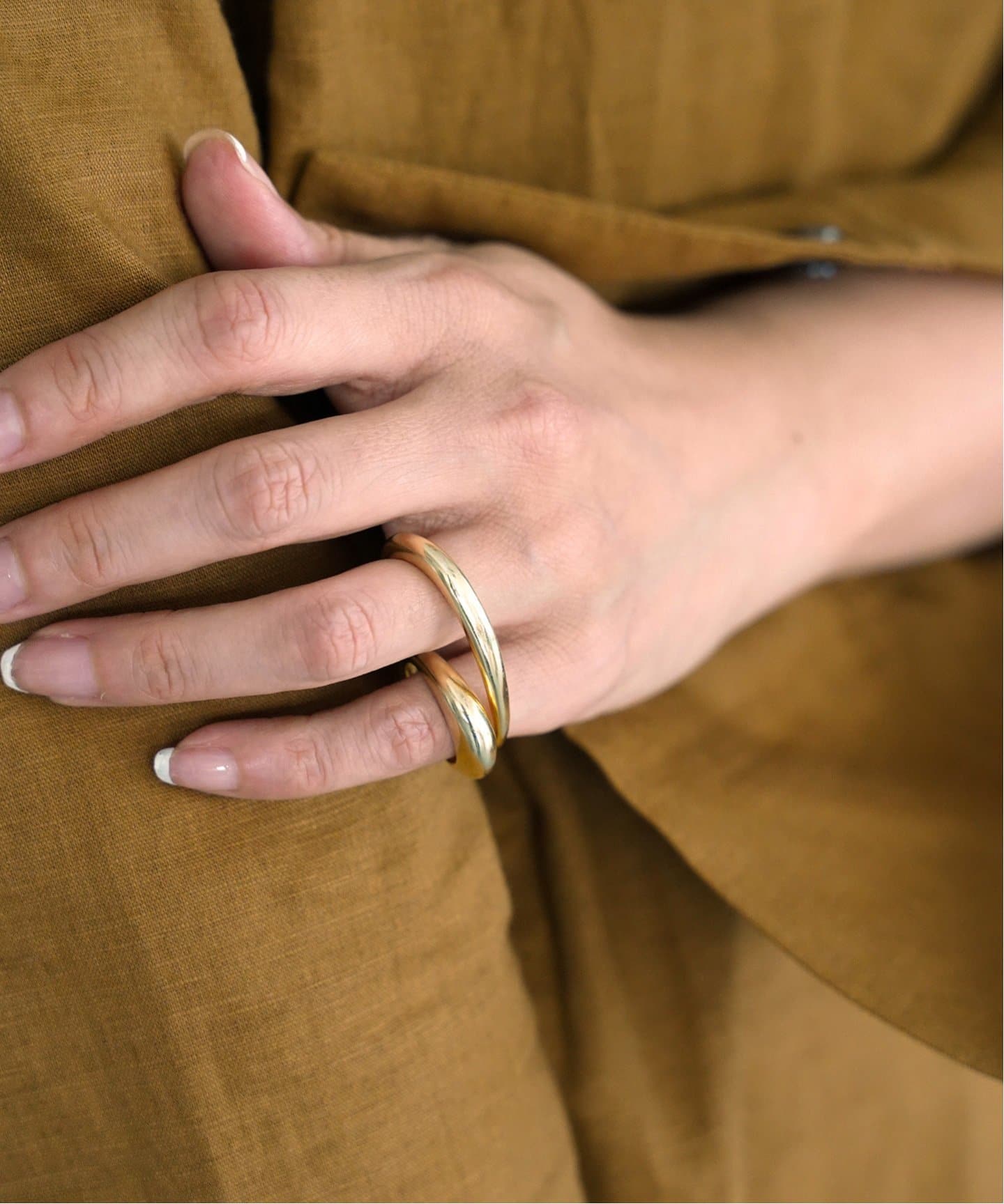 アクセサリー Deuxieme Classe LAVER2 FINGER RING GOLD 予約》【LAVER/ラバー】 2 FINGER（リング）｜Deuxieme Classe