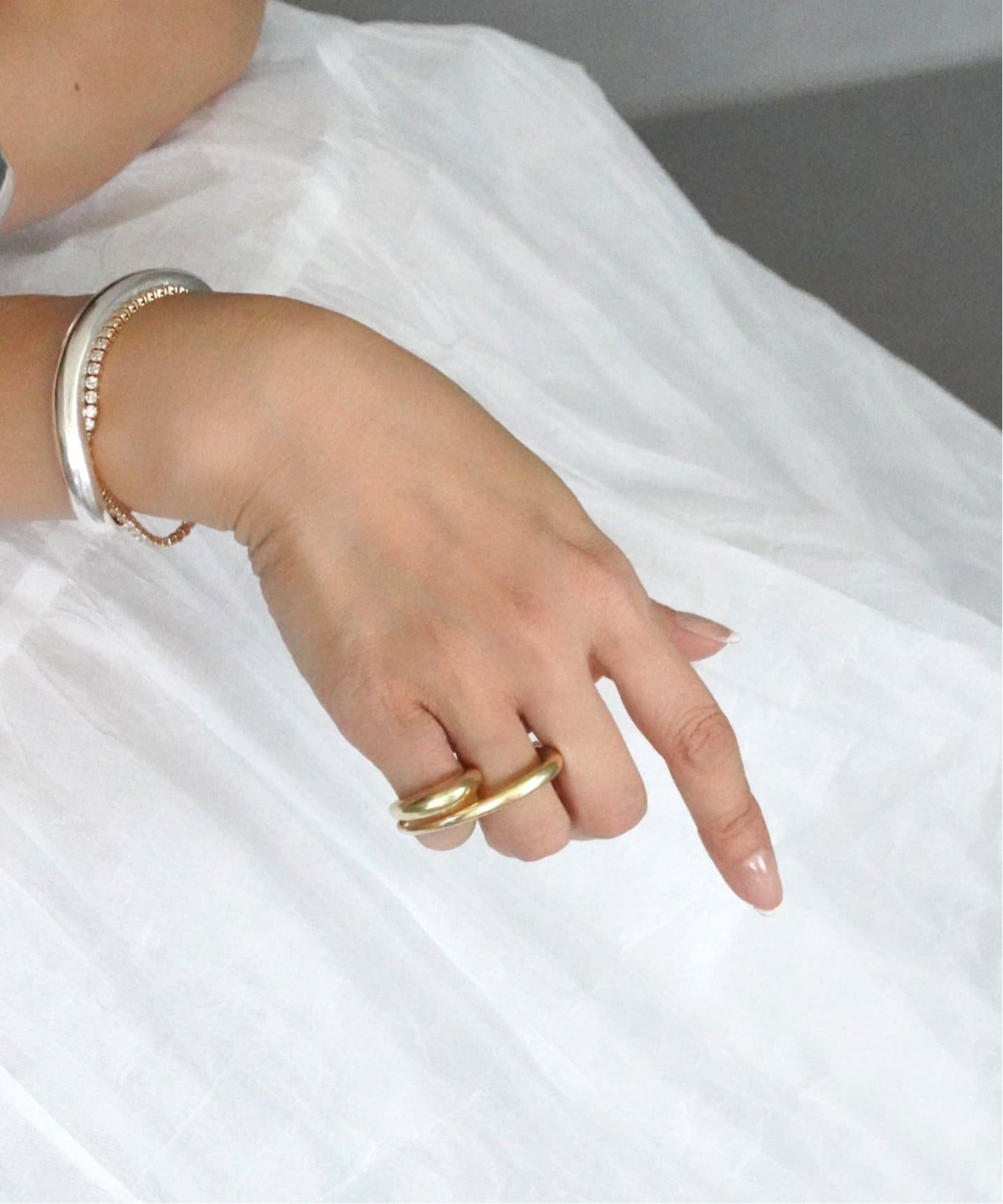 アクセサリー Deuxieme Classe LAVER2 FINGER RING GOLD 予約》【LAVER/ラバー】 2 FINGER（リング）｜Deuxieme Classe