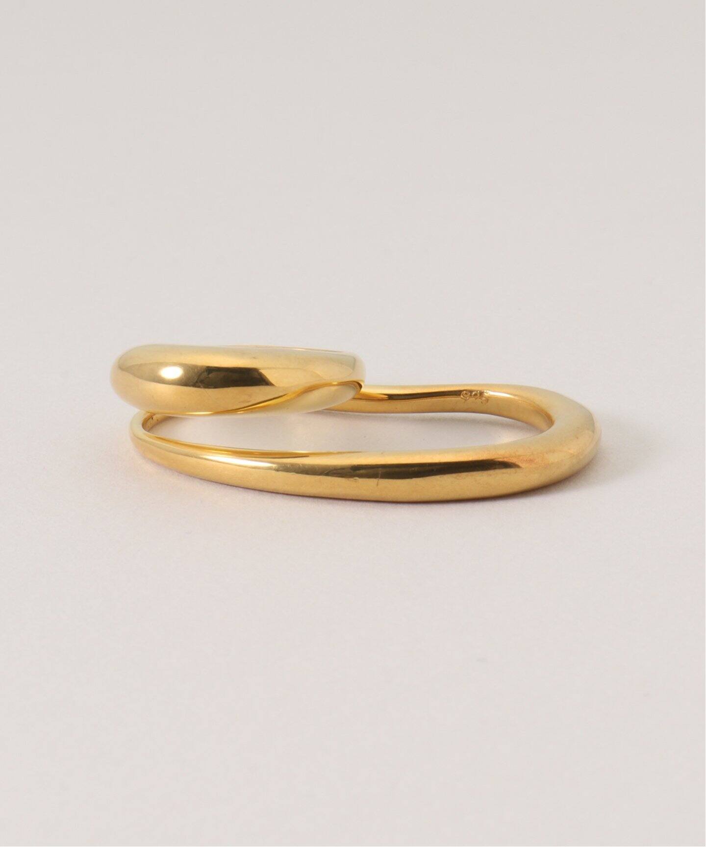 アクセサリー Deuxieme Classe LAVER2 FINGER RING GOLD 予約》【LAVER/ラバー】 2 FINGER（リング）｜Deuxieme Classe