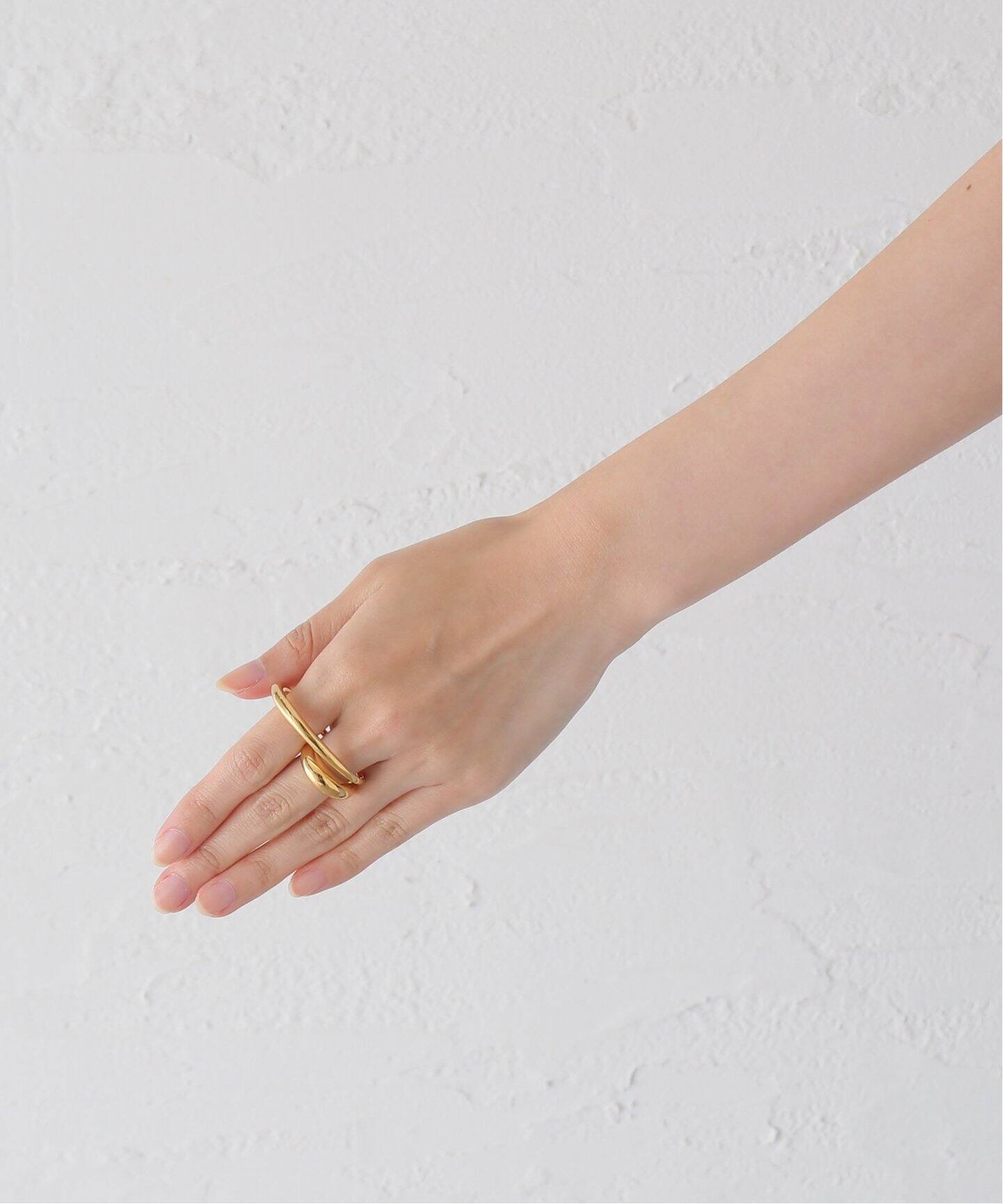 LAVER ラバー DOUBLE RING ゴールド LAVER/ラバー】 2 FINGER（リング）｜Deuxieme Classe