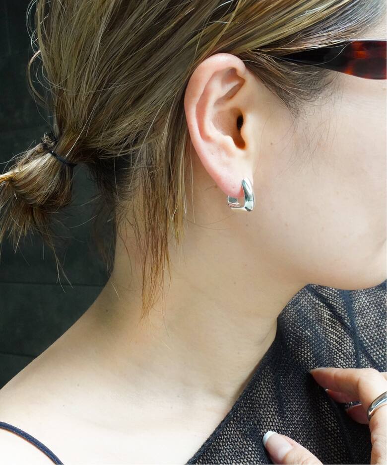 CELERI/セルリ】HOOP PIERCE SILVER（ピアス（両耳用））｜Deuxieme 