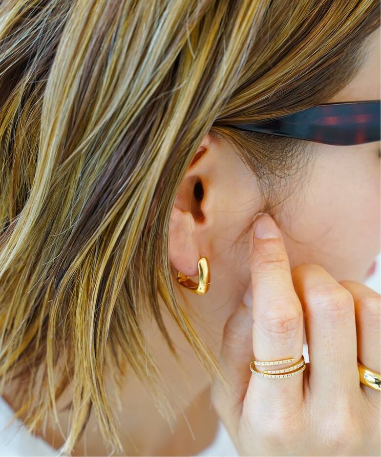 CELERI/セルリ】HOOP PIERCE GOLD（ピアス（両耳用））｜Deuxieme 