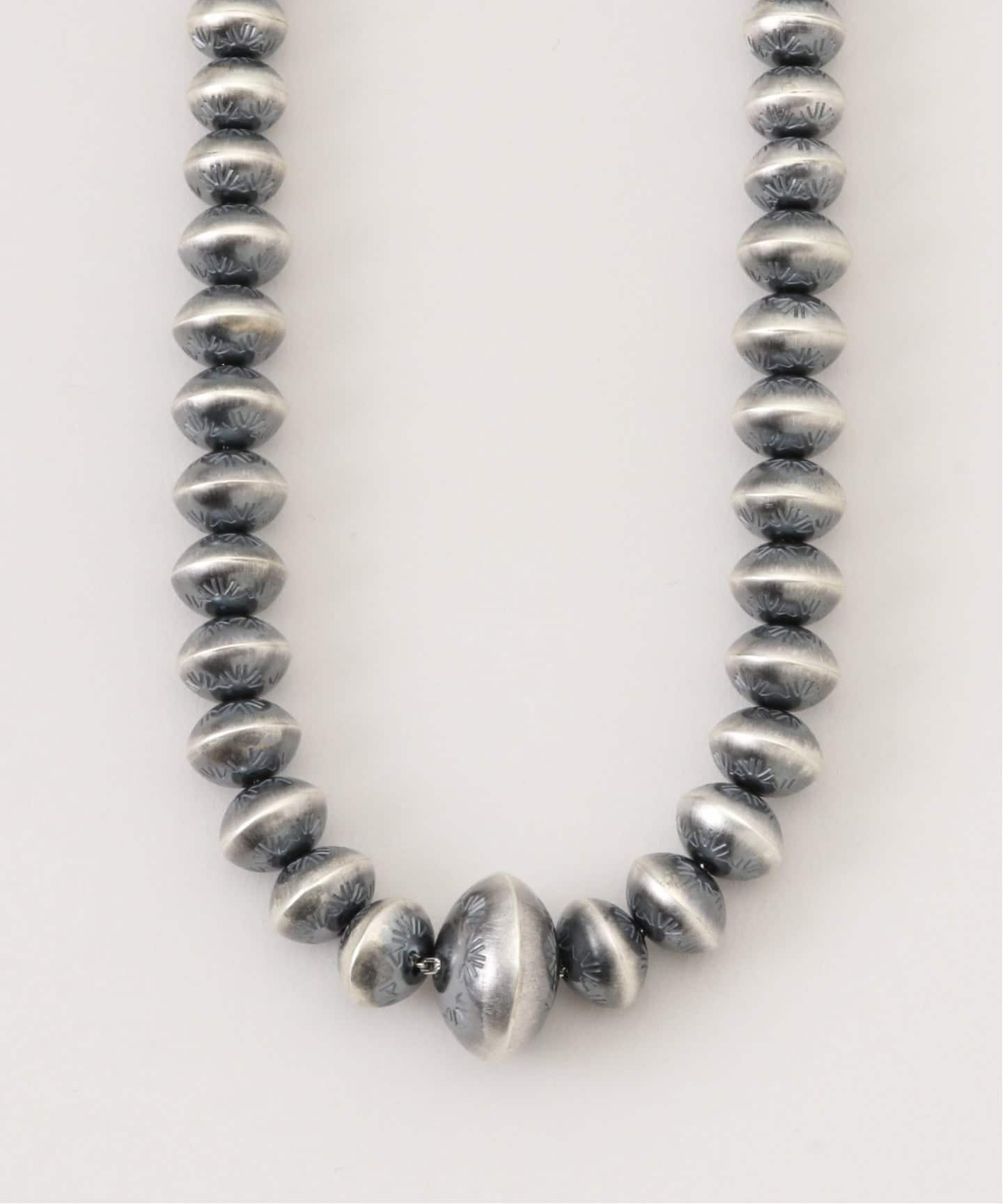 Navajo パール ネックレス　Sterling silver 8mm Navajo Pearl Necklace / 8mm/INDIAN JEWELRY（インディアン