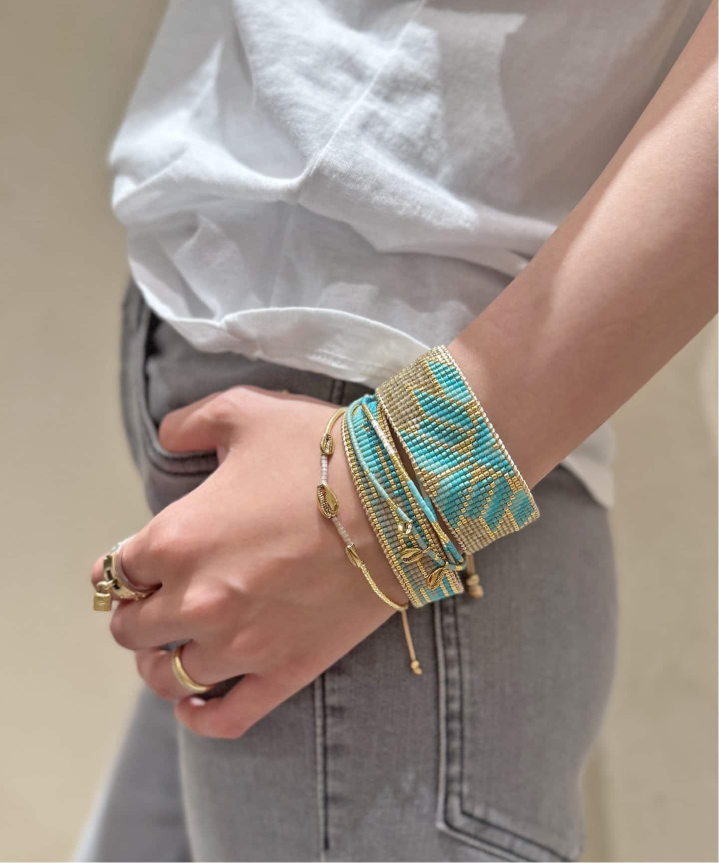 ベル メイ パ クー　JADE CORD ブレスレット ベル メイ パ クー JADE CORD ブレスレット（PEARL BRACELET AND