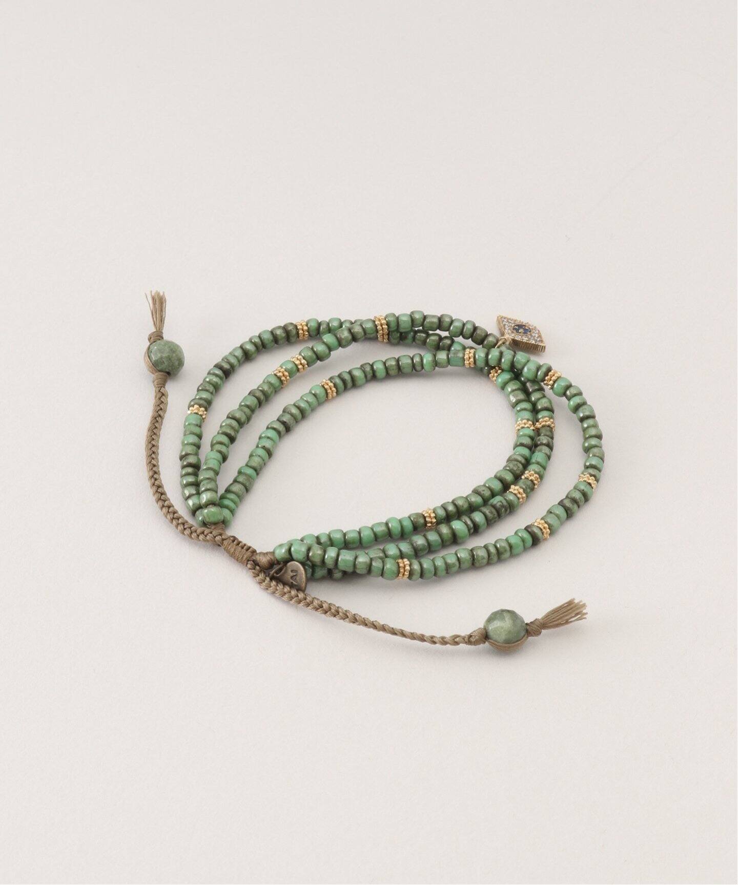 TAI/タイGREEN TURQUOISEブレスレット 2本セット TAI/タイ】GREEN TURQUOISE 3 ブレスレット（ブレスレット