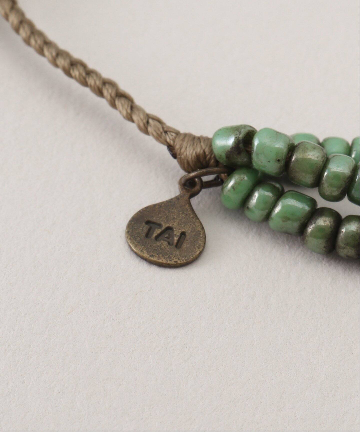 TAI/タイGREEN TURQUOISE*GOLD 4 ブレスレット TAI/タイ】GREEN TURQUOISE 3 ブレスレット(ブレスレット