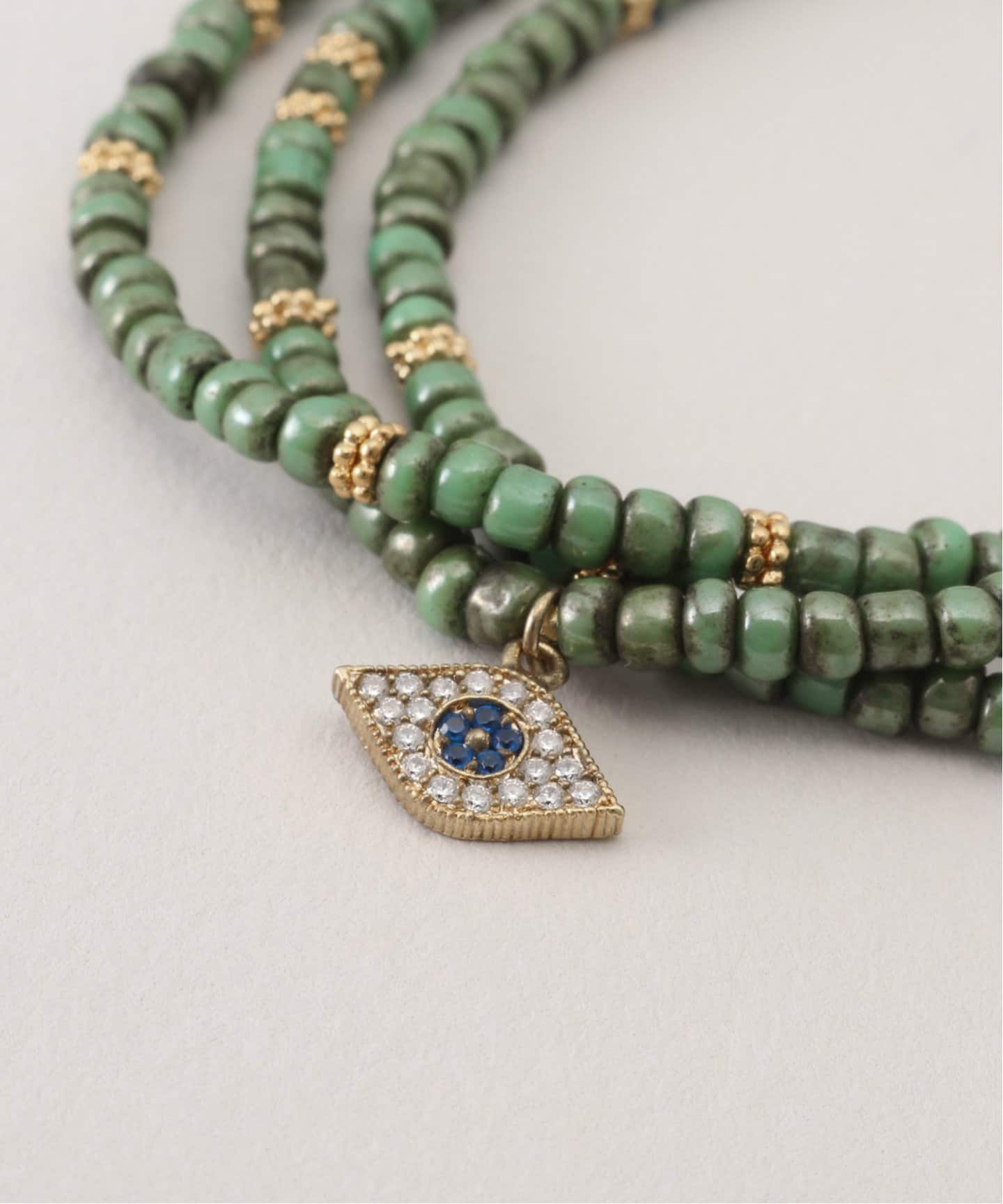TAI/タイGREEN TURQUOISE*GOLD 4 ブレスレット TAI/タイ】GREEN TURQUOISE 3 ブレスレット（ブレスレット