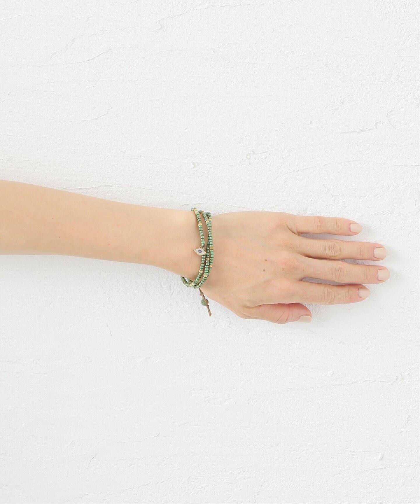 TAI/タイGREEN TURQUOISEブレスレット 2本セット TAI/タイ】GREEN TURQUOISE 3 ブレスレット（ブレスレット