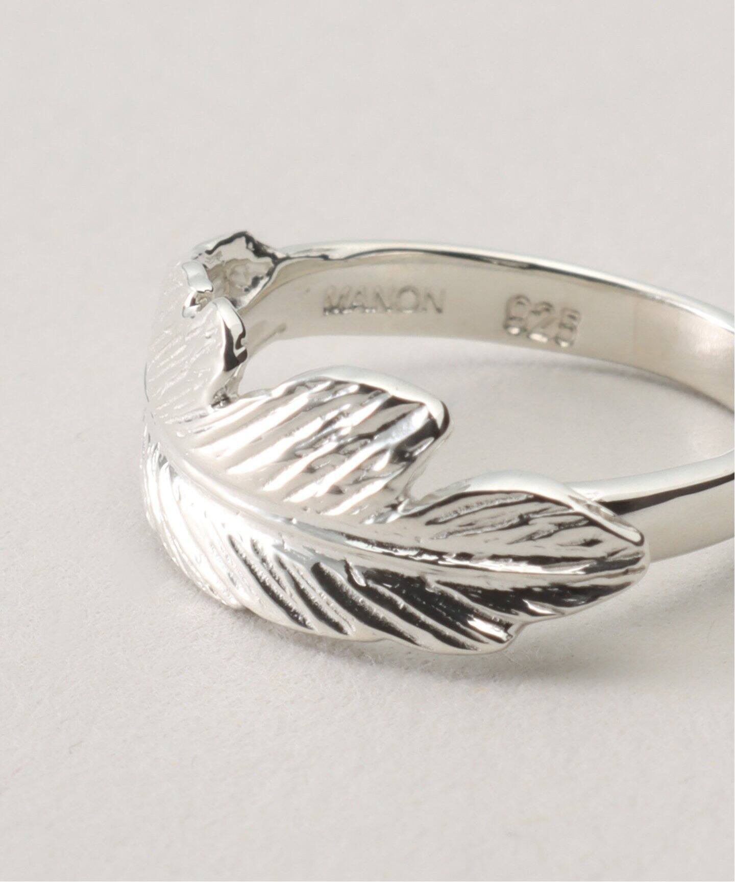 Manon Jewelry/マノン ジュエリー】Feather ピンキーリング #2.5  