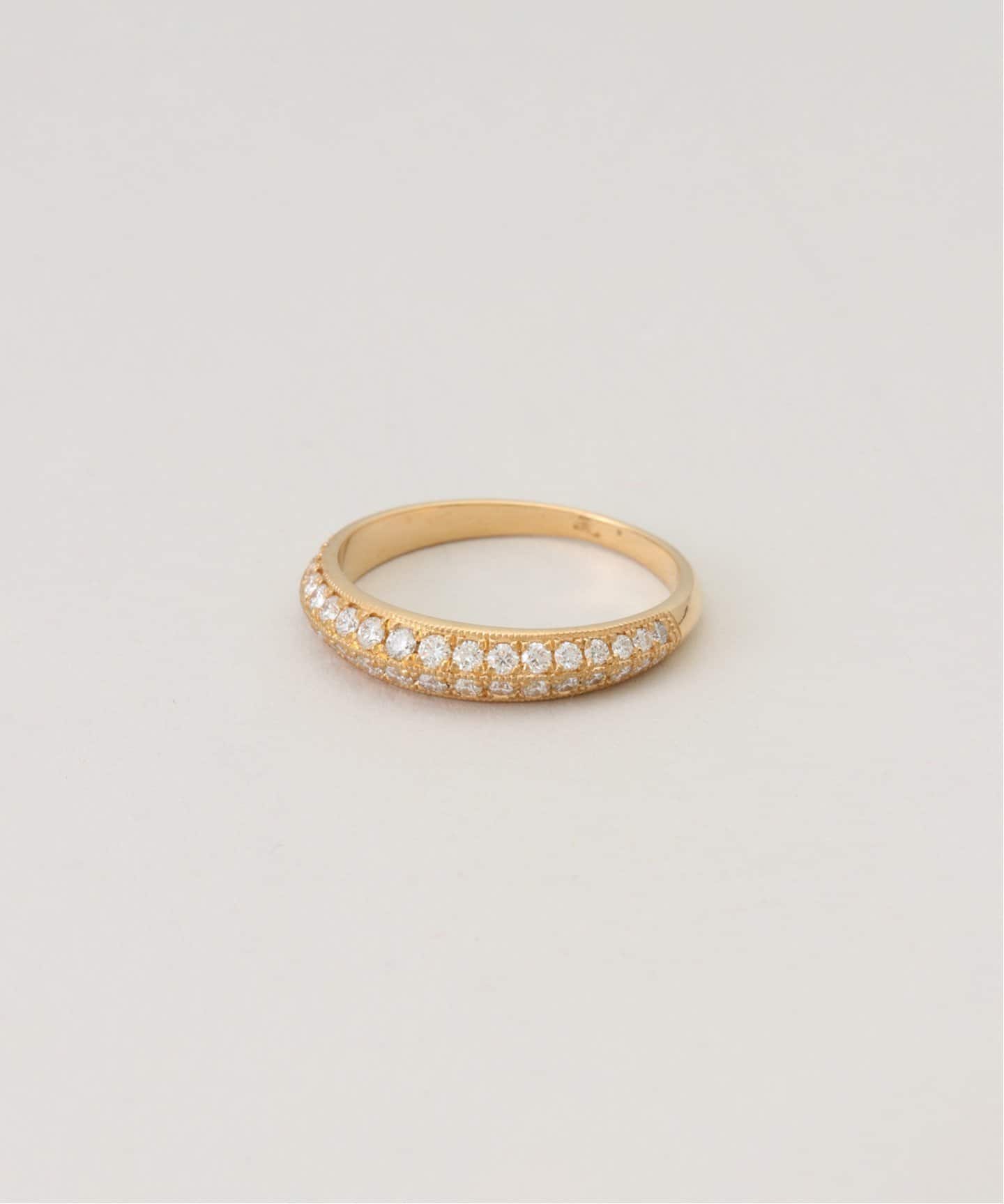 LIZZIE MANDLERリジーマンドラー　チェーンリング　ホワイトゴールド8 LIZZIE MANDLER/リジーマンドラー】 THIN CRESCENT RING（リング