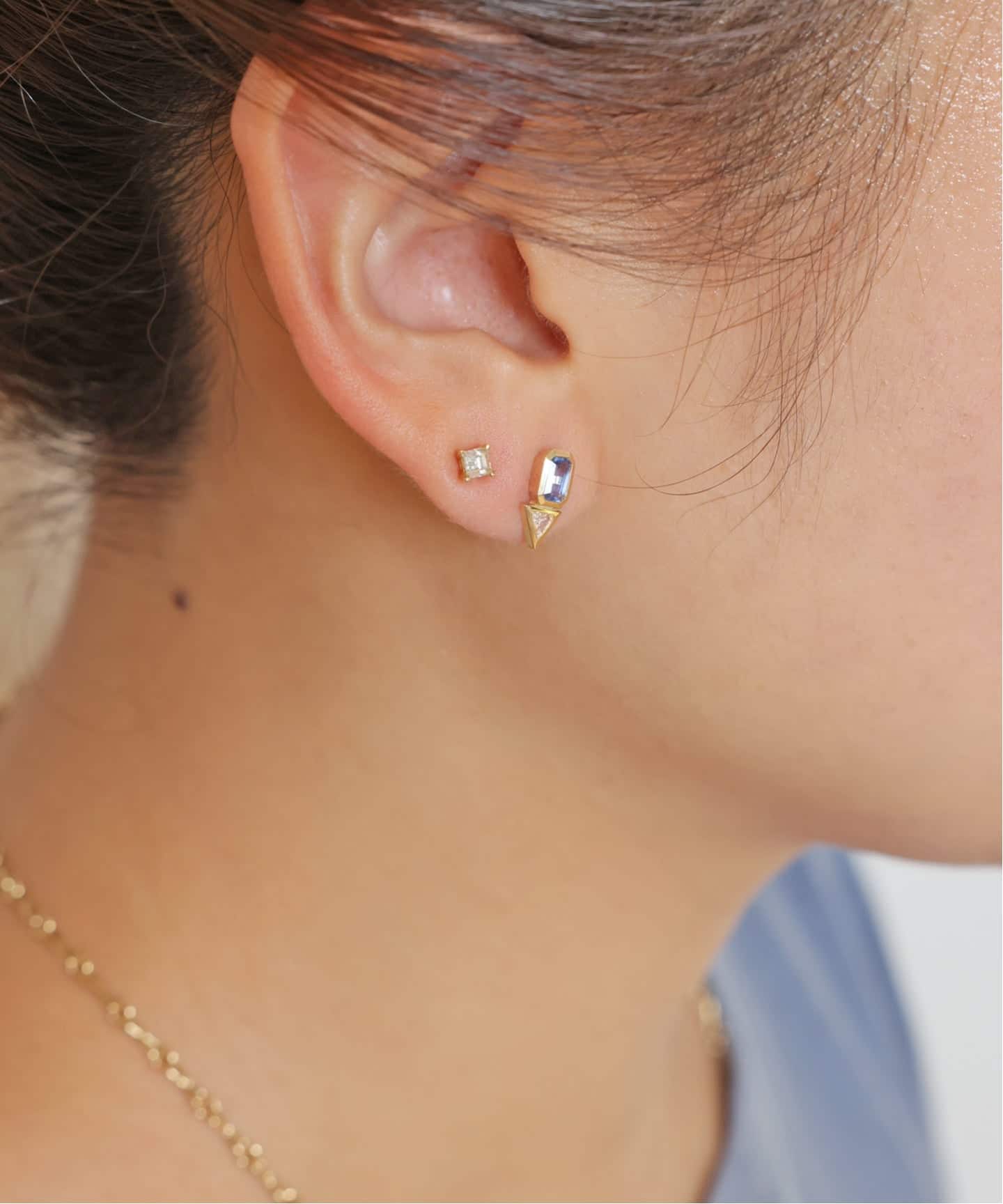 tttmsw ピアス AZLEE/アズリー】DIAMONDS STUDS ピアス (17CT SINGLE)(ピアス