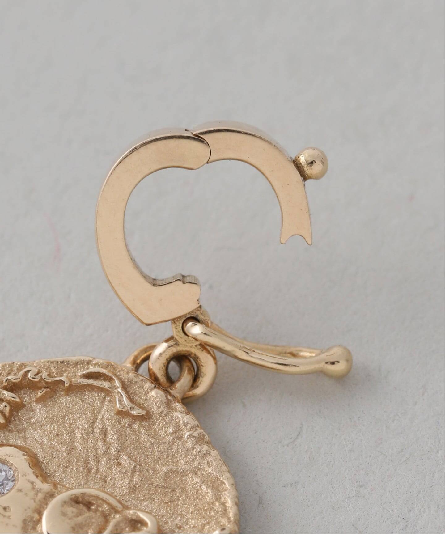 K14WGルベライト×ダイヤチャーム K14WGルベライト×ダイヤチャーム