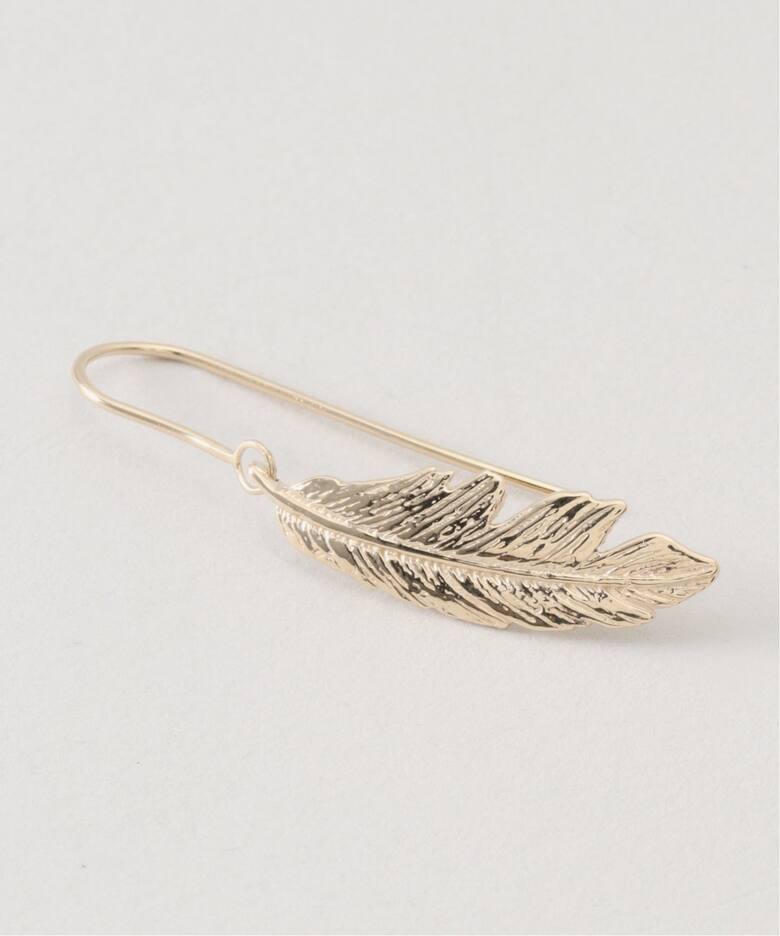 Manon Jewelry/マノンジュエリー】Feather ピアス（S）14k YG（ピアス 