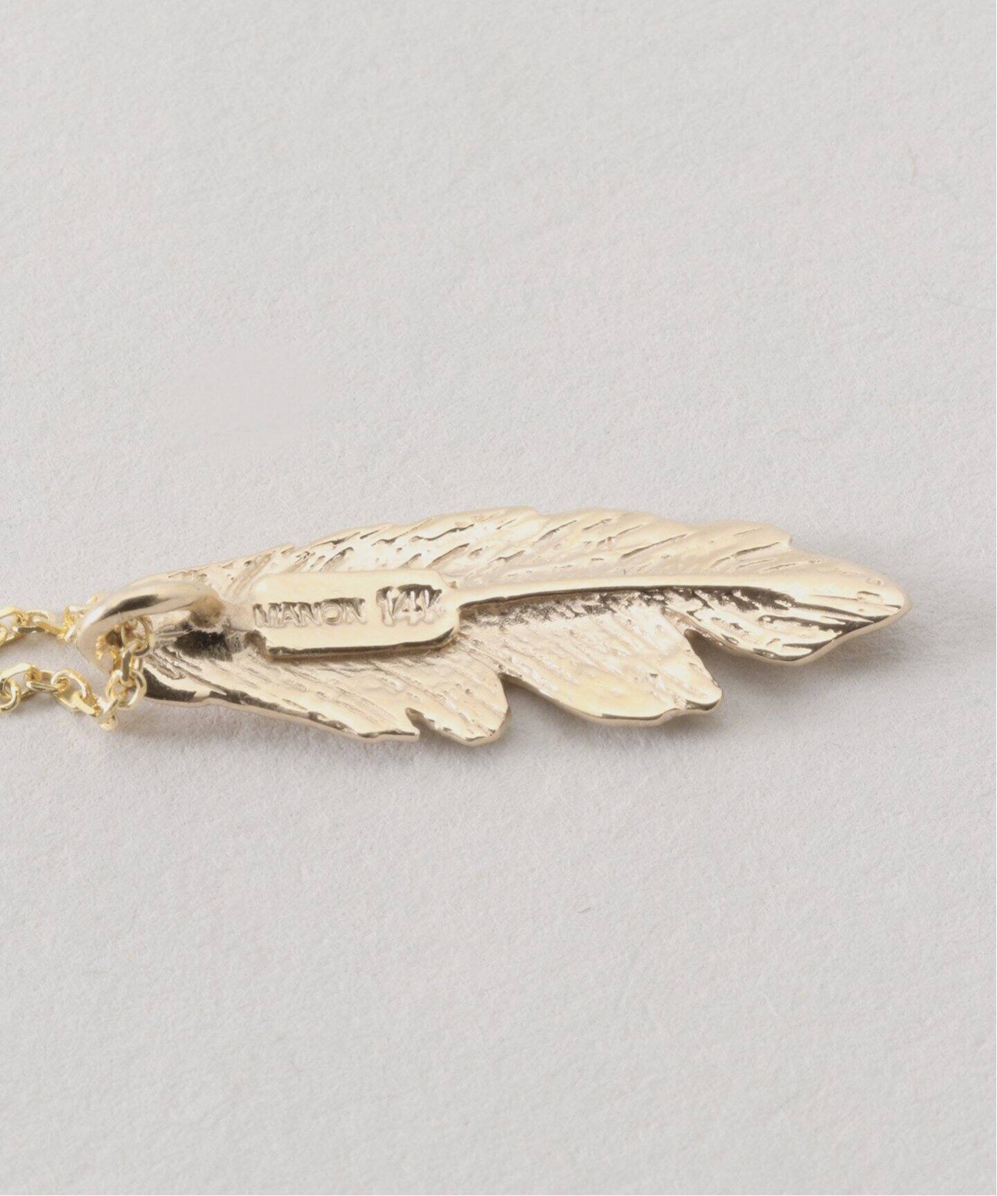 新品❣️Manon Jewelrマノン ジュエリー　Feather ネックレス Manon Jewelry/マノン ジュエリー】Feather ネックレス（Big SS