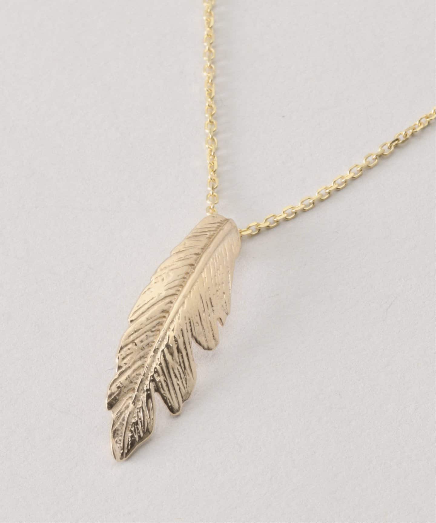 Manon Jewelry/マノンジュエリー】Feather ネックレス（S）14k