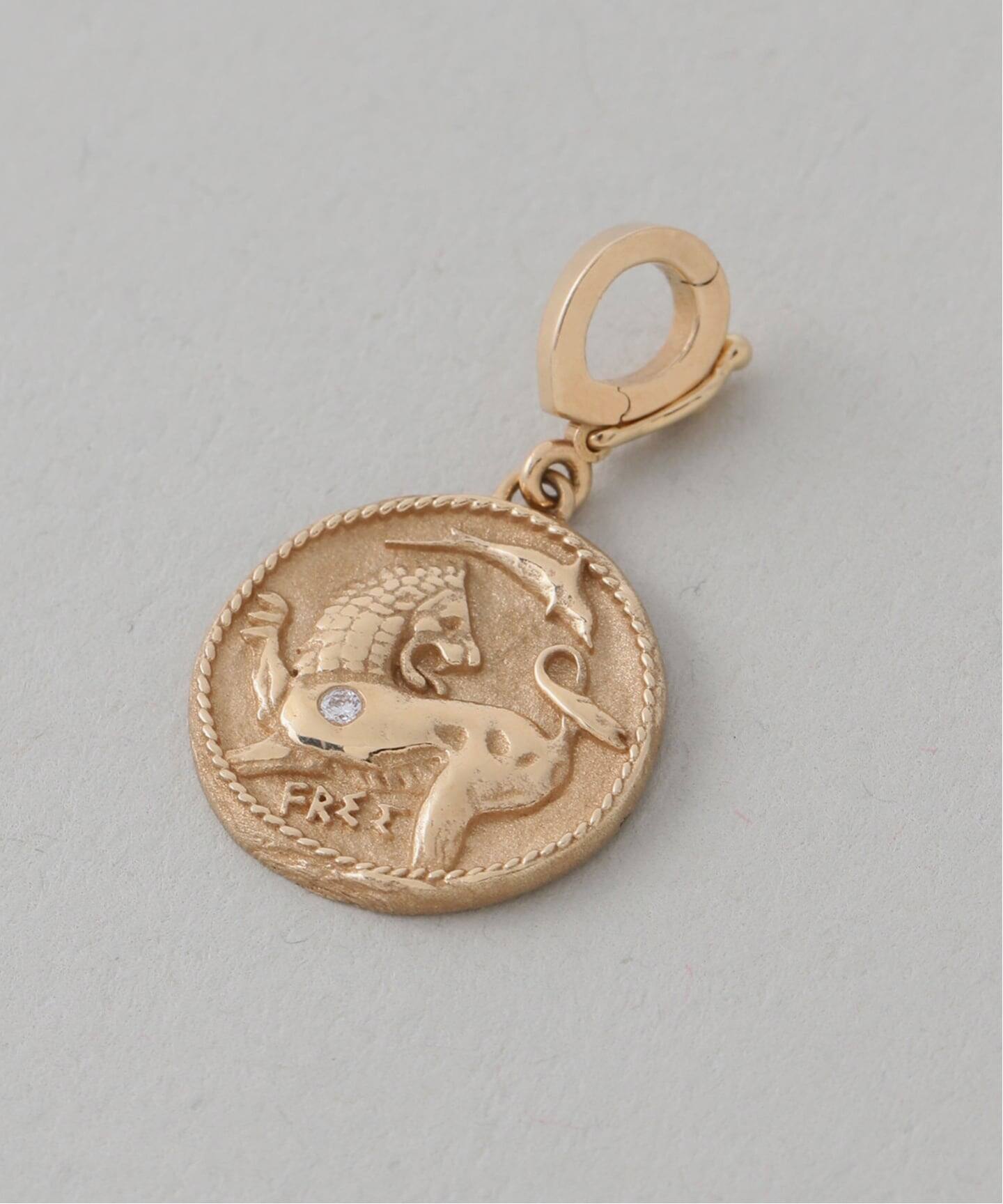 AZLEE/アズリー】Lion and Dolphin Small ダイヤモンドチャーム