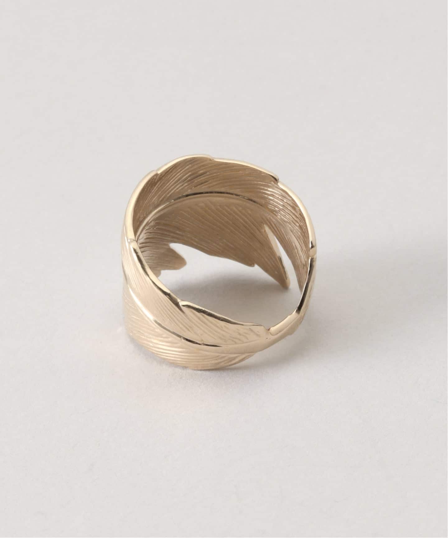 Manon Jewelry/マノン ジュエリー】Feather リング（6.5）14k YG