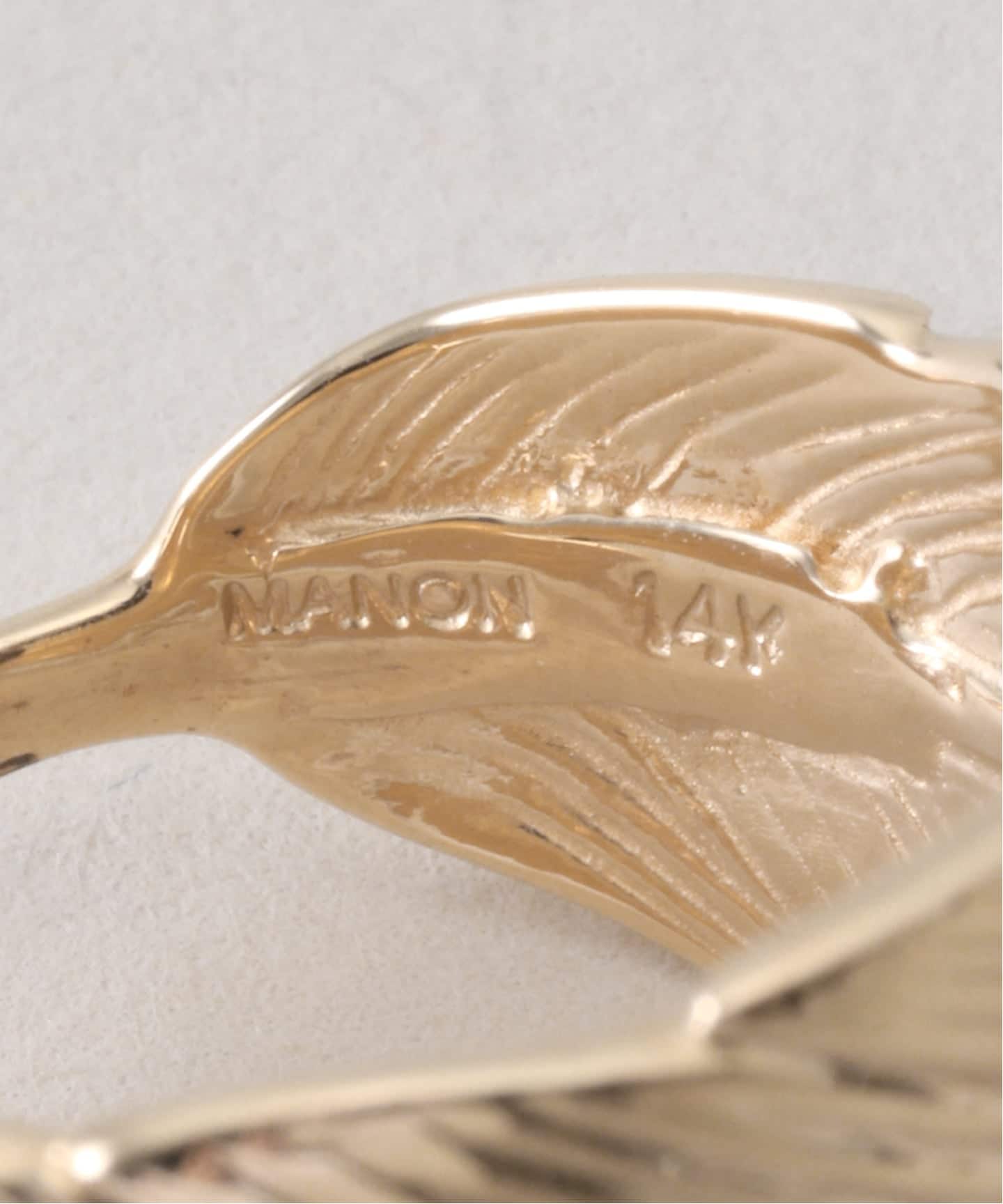 新品　Manon Jewelry Feather リング 75 マノン MANON JEWELRY/マノン ジュエリー】 feather ring（リング）｜L