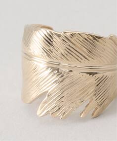 Manon Jewelry/マノン ジュエリー】Feather リング（6.5）14k YG 