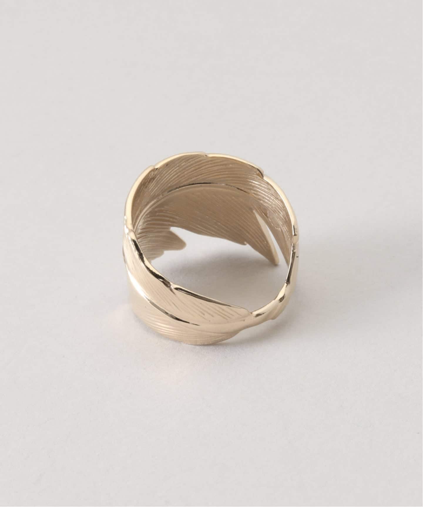 Manon Jewelry/マノン ジュエリー】Feather リング（7）14k YG