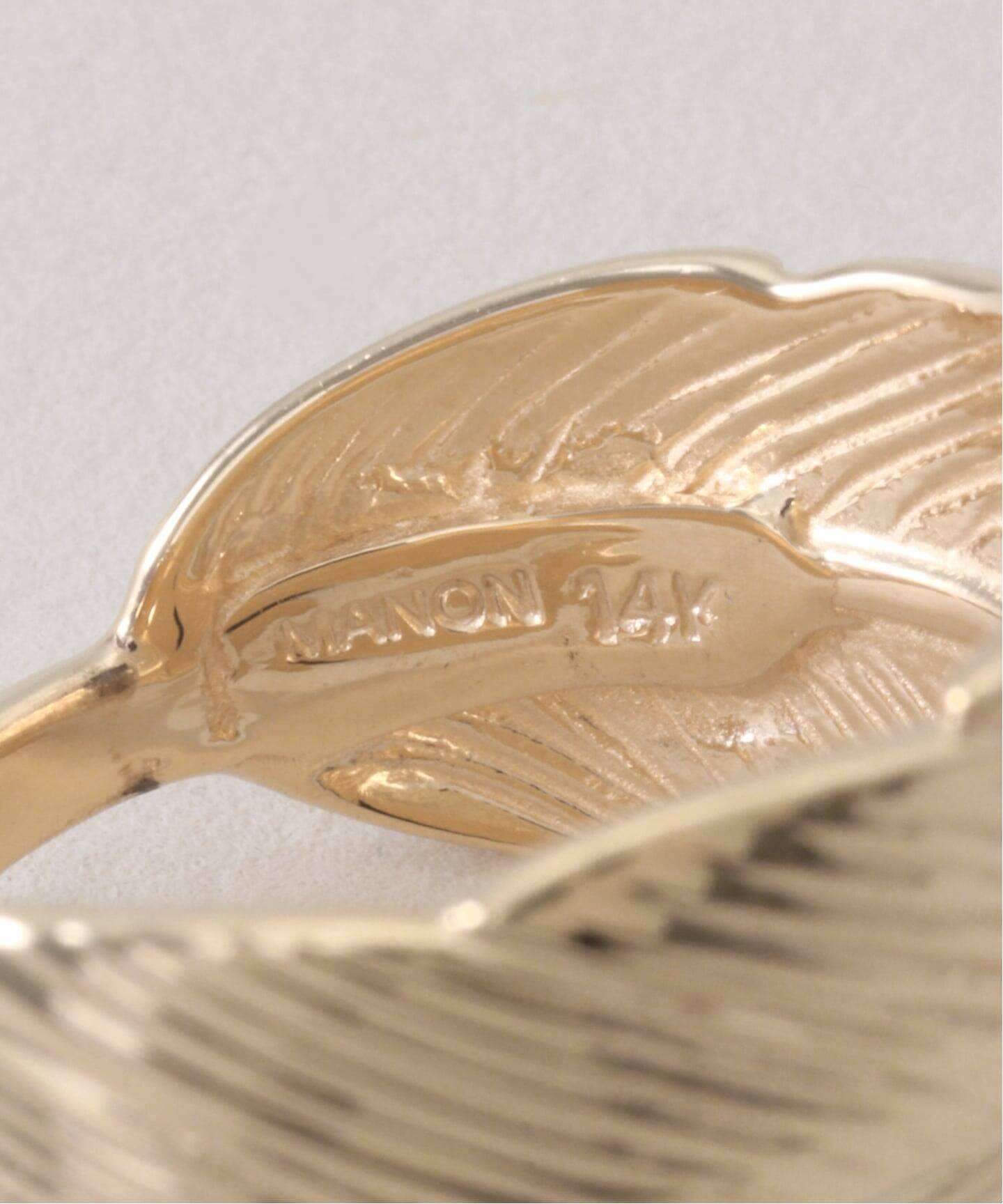 Manon Jewelry/マノン ジュエリー】Feather リング（7）14k YG