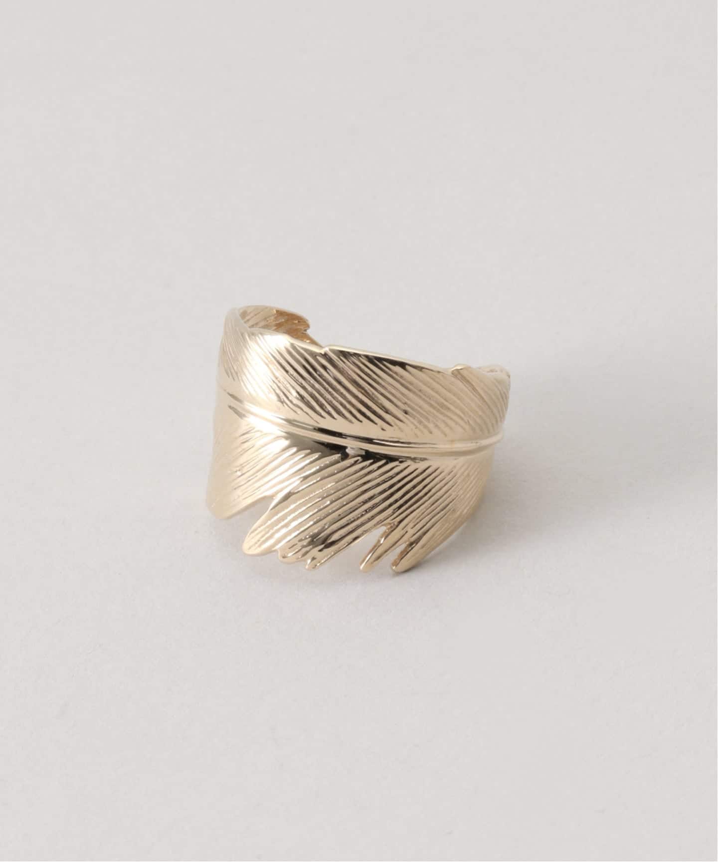 【MANON JEWELRY/マノン ジュエリー】 feather ring Manon Jewelry/マノン ジュエリー】Feather リング（7.5）14k YG