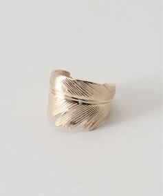 Manon Jewelry/マノン ジュエリー】Feather リング（7.5）14k YG 