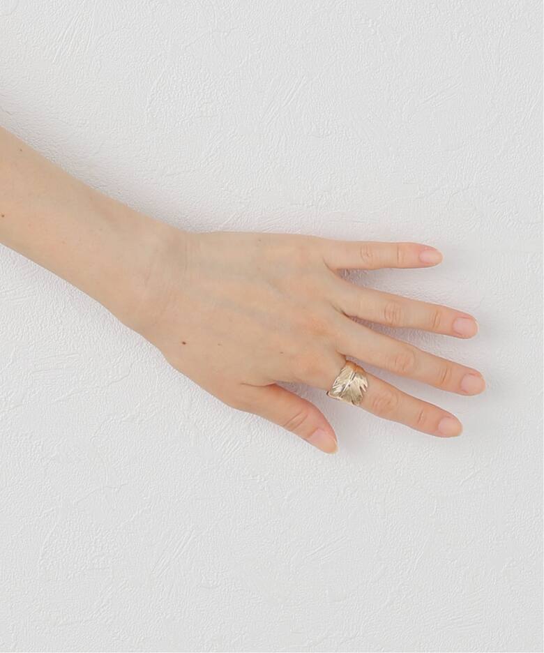 Manon Jewelry/マノン ジュエリー】Feather リング（7.5）14k YG 