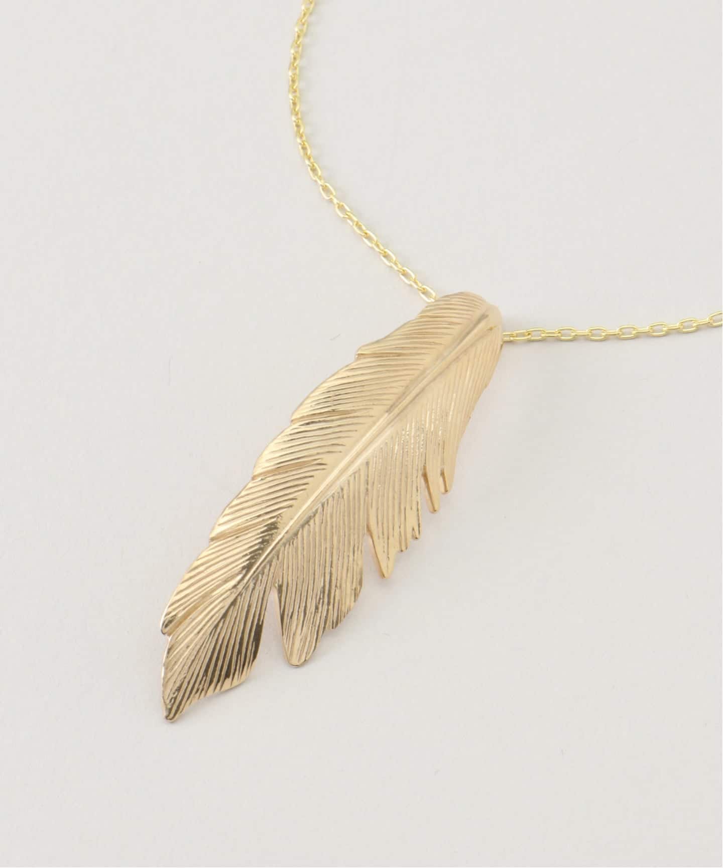 Manon Jewelry/マノン ジュエリー】Feather (Big)47.5chain