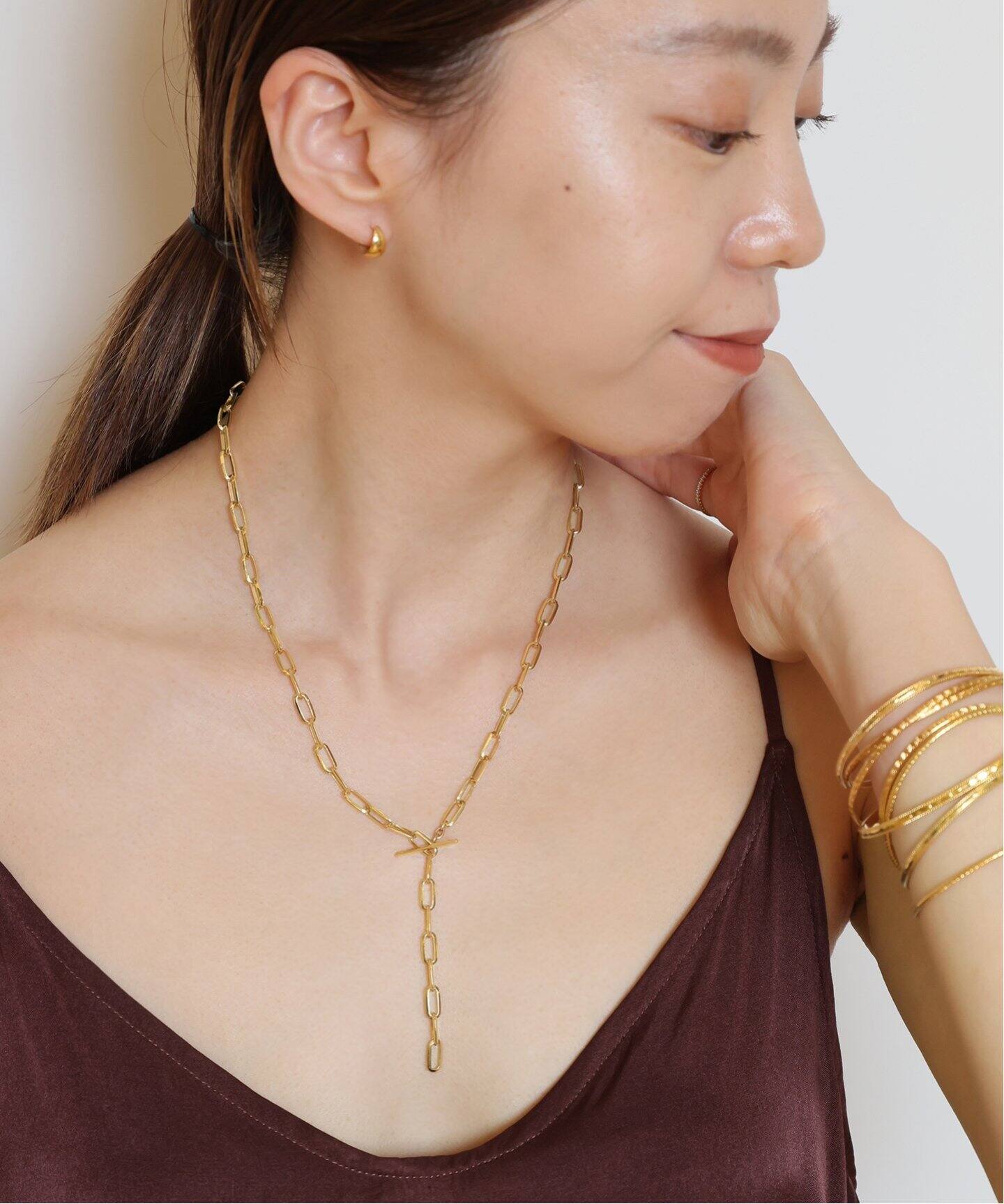 LIZZIE MANDLER/リジーマンドラー】SIGNATURE CHAIN ネックレス(20 