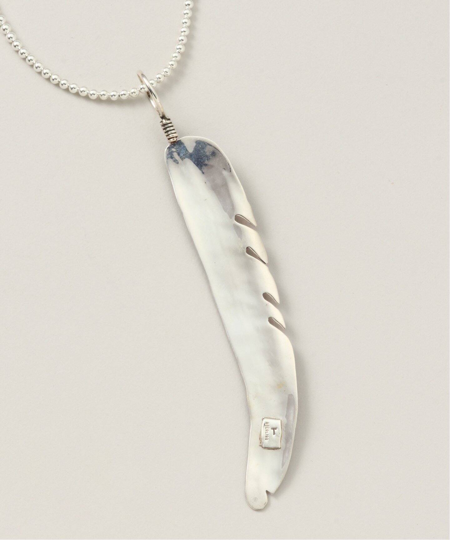 HARPO/アルポ】 FEATHER PENDANT NECKLACE（ネックレス）｜L 