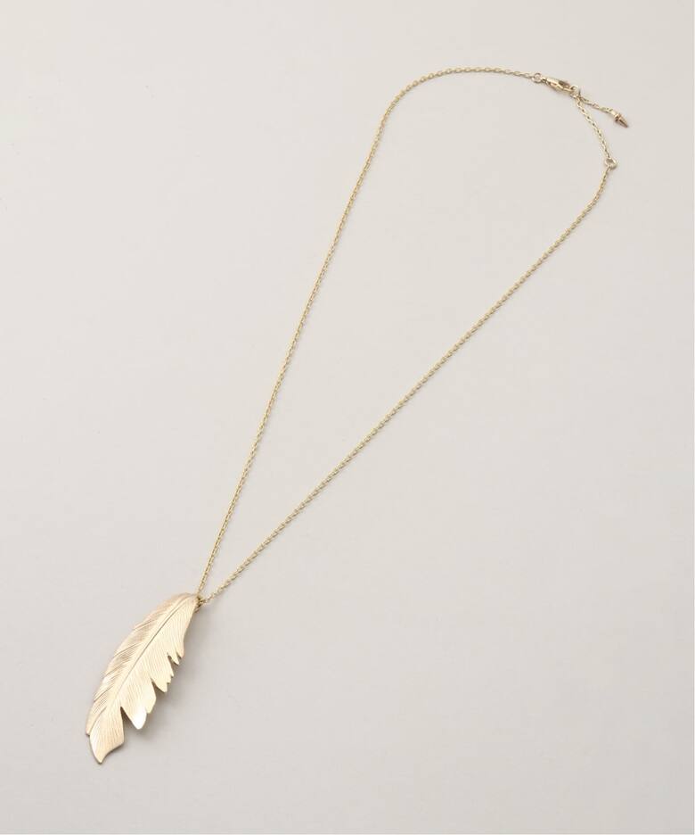 MANON JEWELRY/マノン ジュエリー】 feather pendant 47.5cm Necklace 