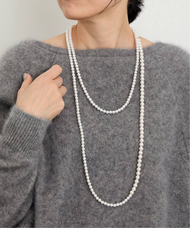 PERRINE TAVERNITI/ペリーヌ タヴェルニティ】 PEARL LONG NECKLACE 