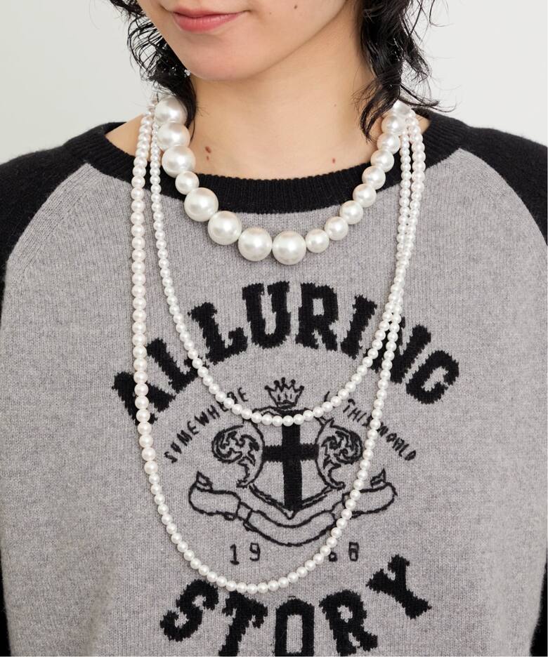 PERRINE TAVERNITI/ペリーヌ タヴェルニティ】 PEARL LONG NECKLACE 