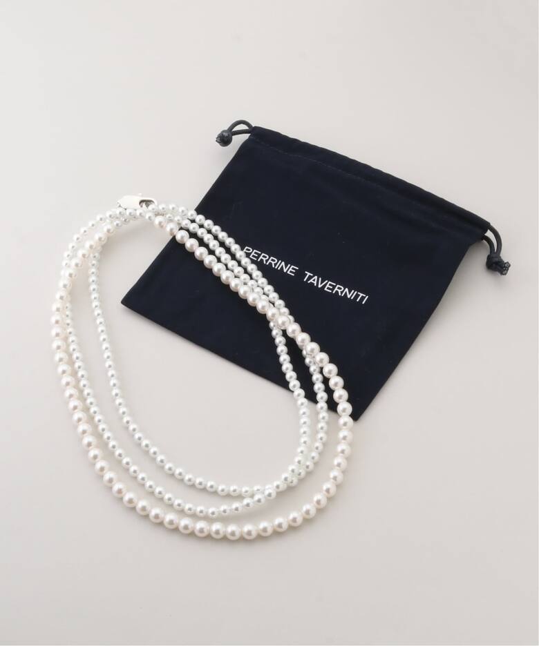 PERRINE TAVERNITI/ペリーヌ タヴェルニティ】 PEARL LONG NECKLACE 