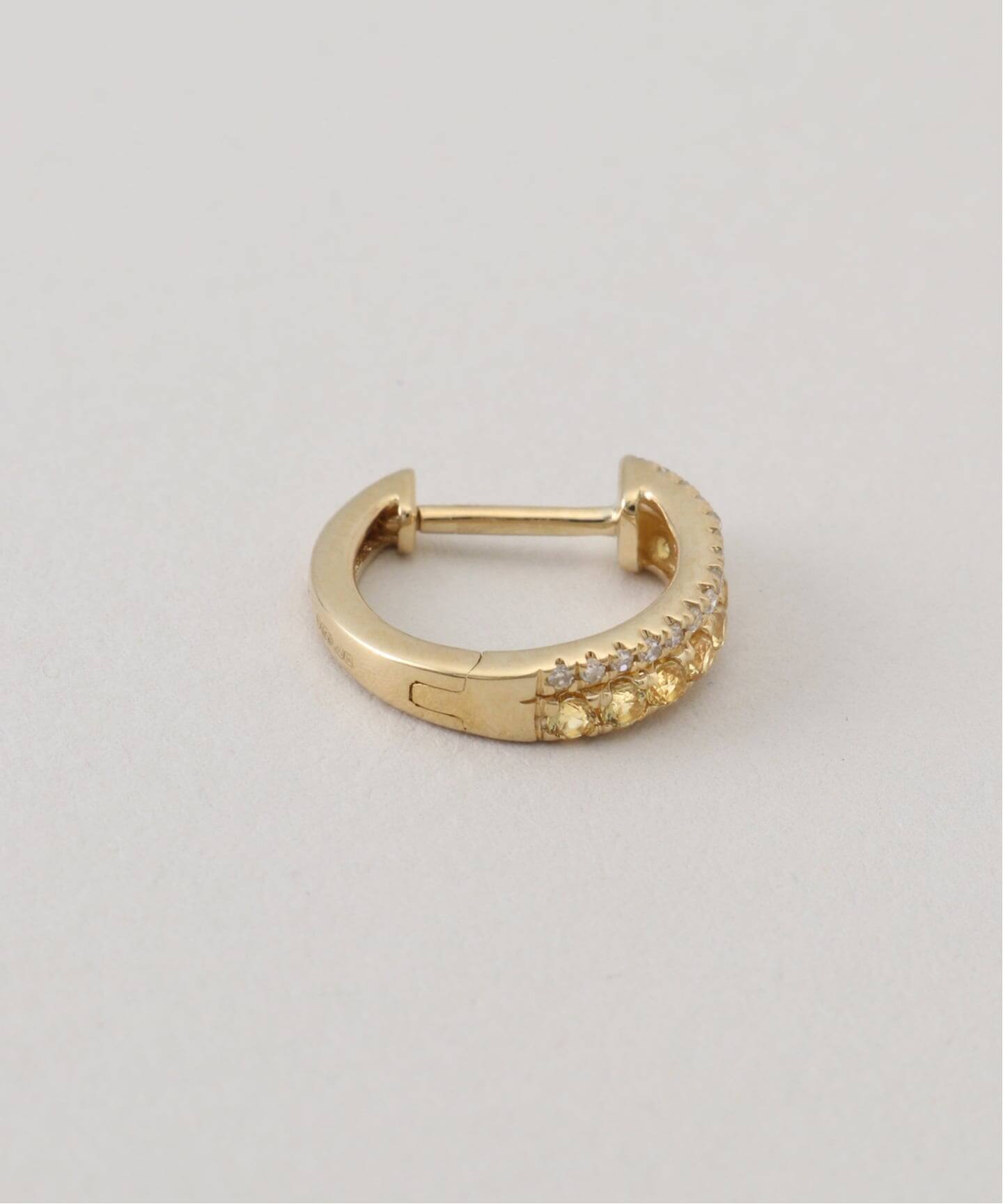 ROXANNE FIRST/ロクサンヌ ファースト】 Diamond&Sapphire ROW HOOP