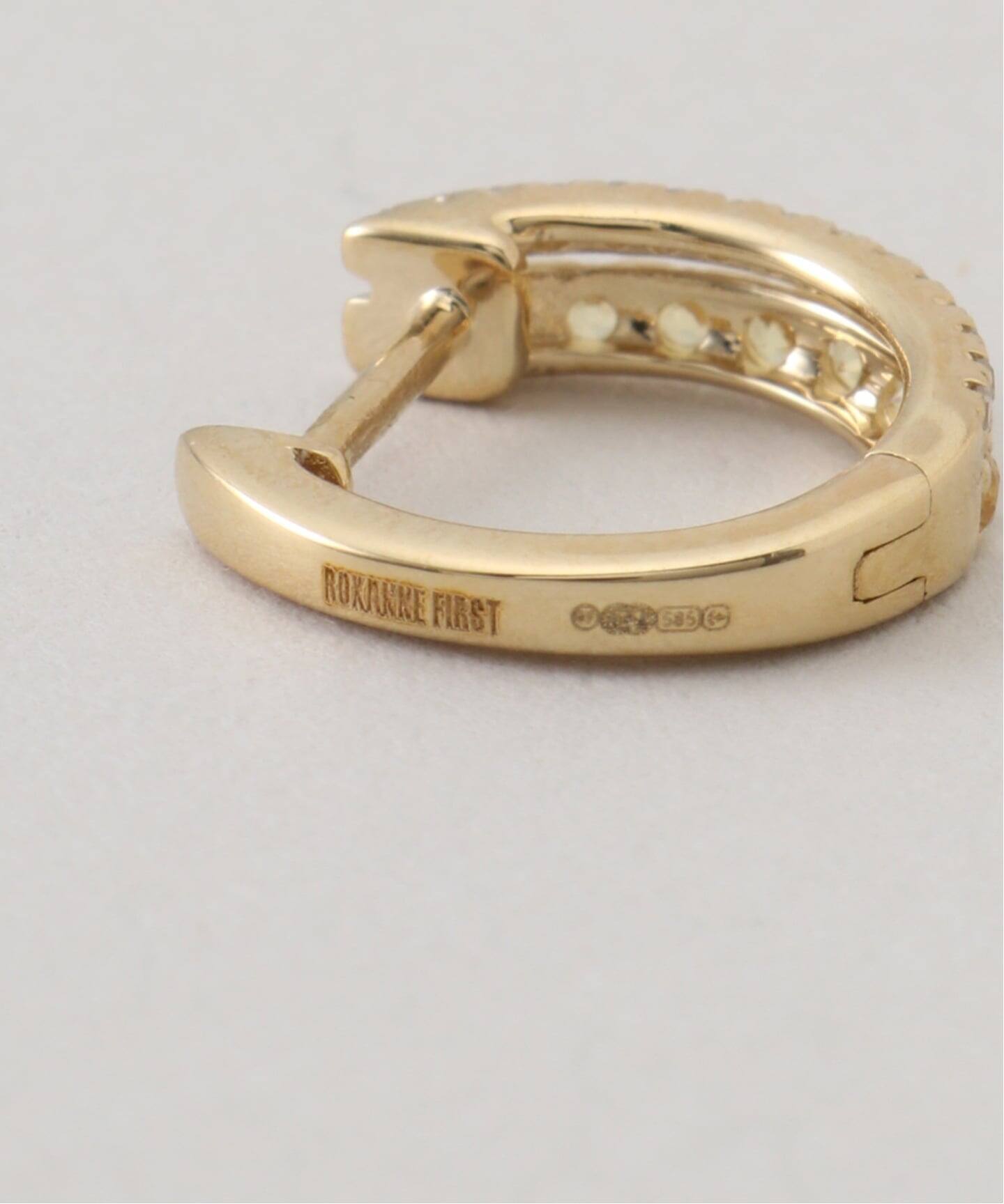 ROXANNE FIRST/ロクサンヌ ファースト】 Diamond&Sapphire ROW HOOP