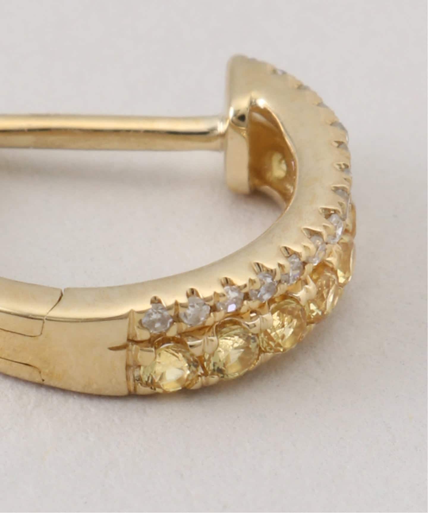 ROXANNE FIRST/ロクサンヌ ファースト】 Diamond&Sapphire ROW HOOP