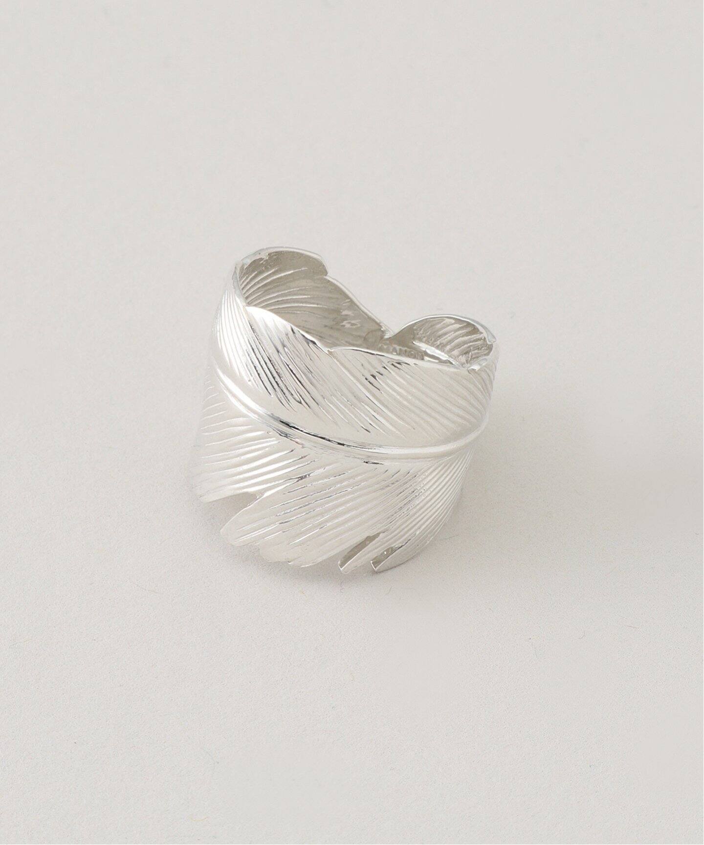 MANON JEWELRY/マノン ジュエリー】 feather ring（リング）｜L 