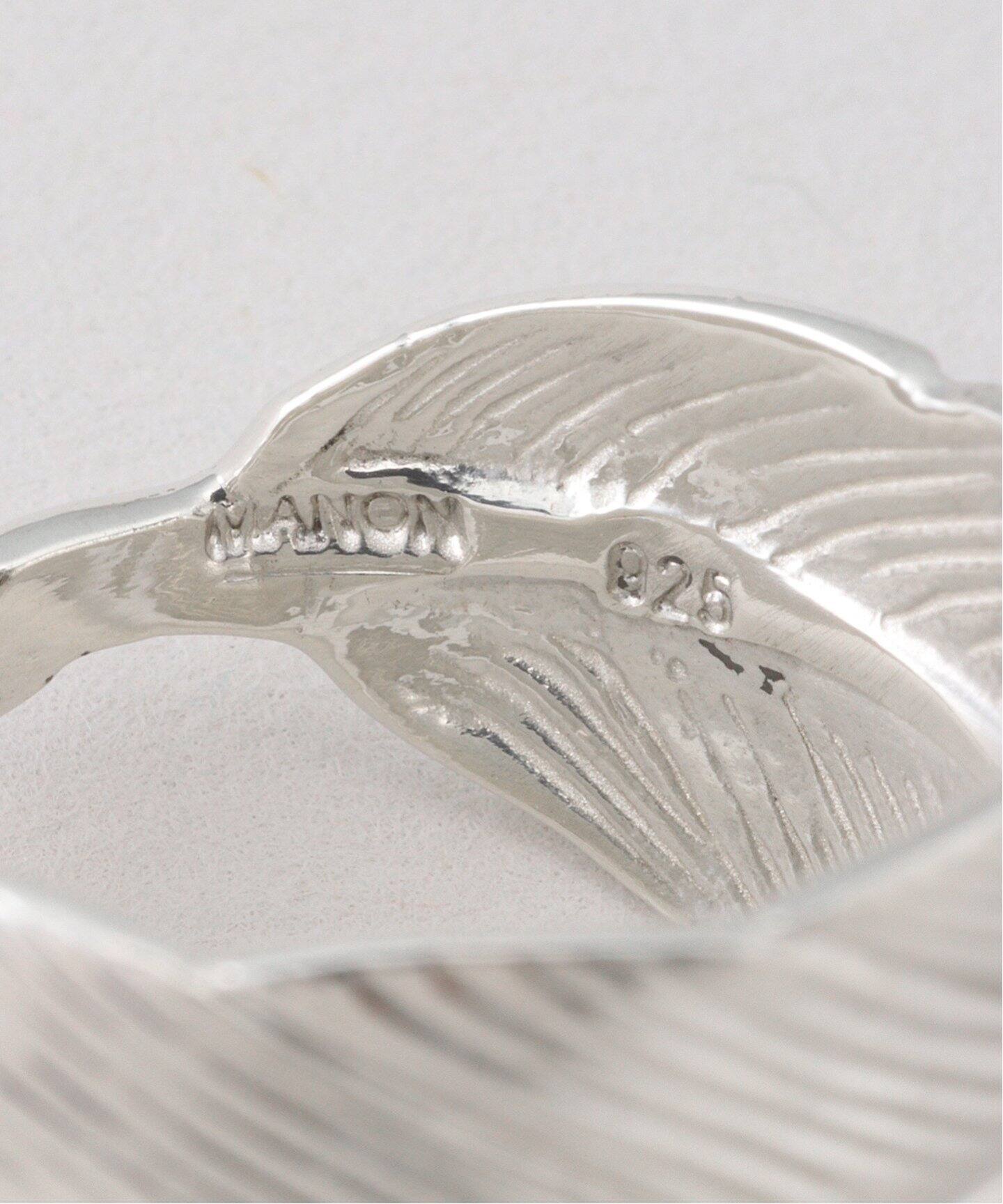 MANON JEWELRY/マノン ジュエリー】 feather ring（リング）｜L 
