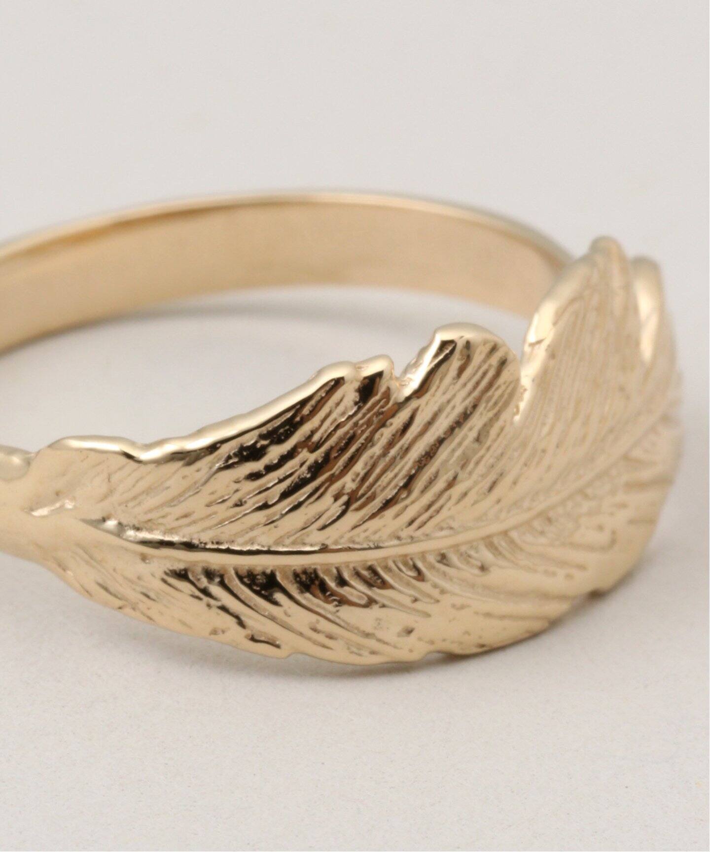 MANON JEWELRY/マノン ジュエリー】 feather pinky ring（リング）｜L  